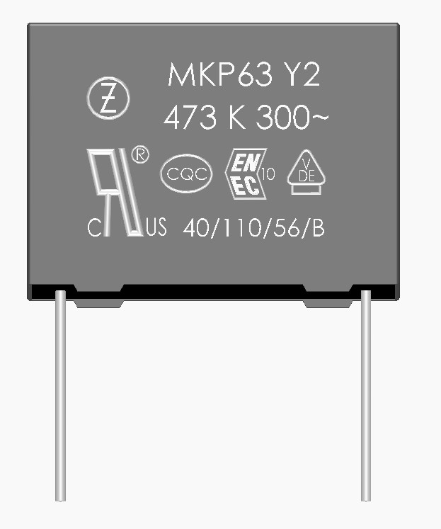 MKP63_抑制电源电磁干扰薄膜电容器(Y2类,300Vac)